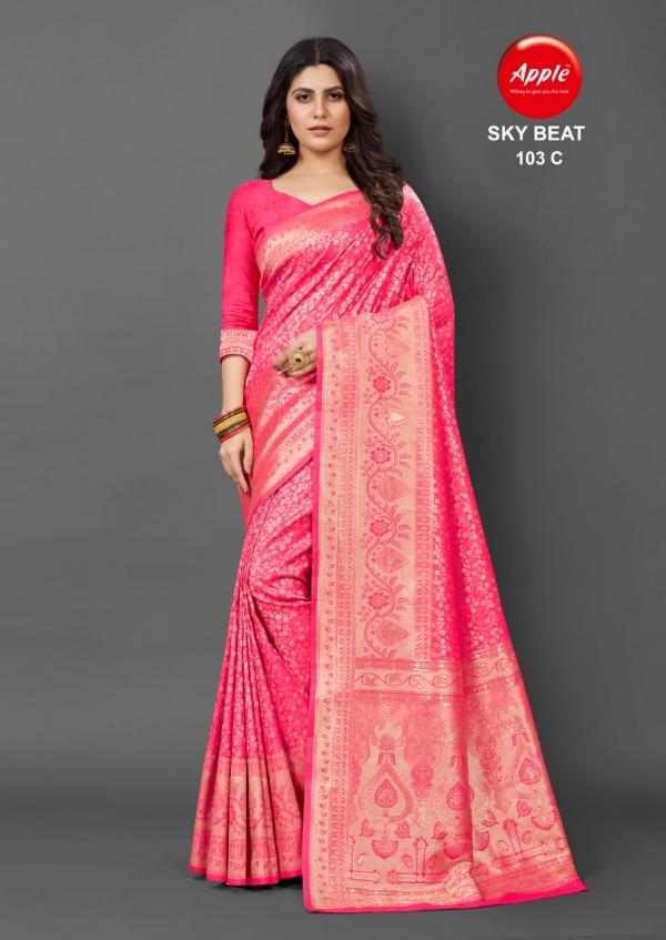 Apple Sky Beat 103 Festival Wear Silk Saree Collction